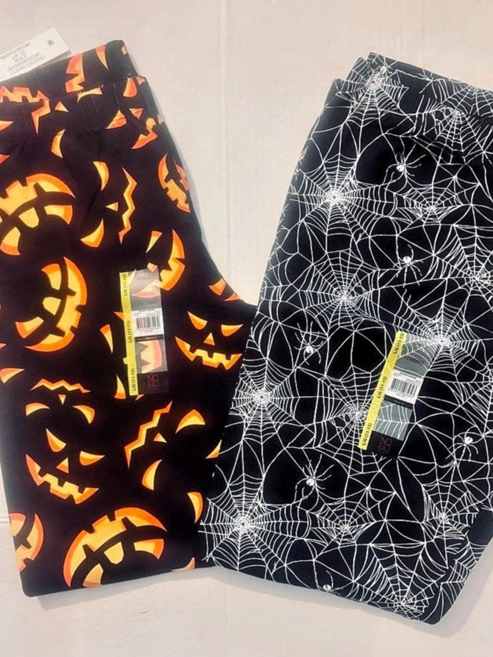 No Boundaries Juniors Holiday Legging Black & Orange L (11-13) NWT